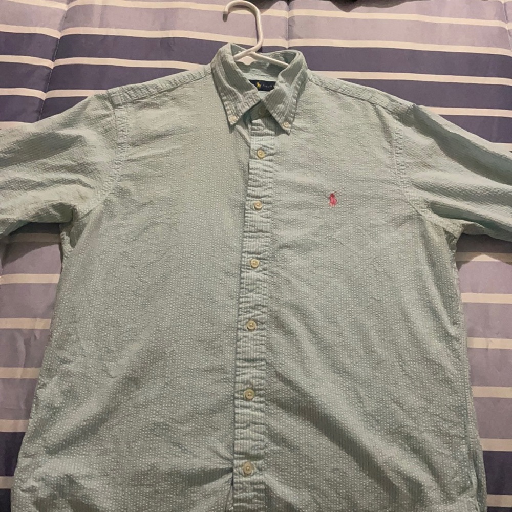 Ralph Lauren Seersucker Short Sleeved Buttondown
